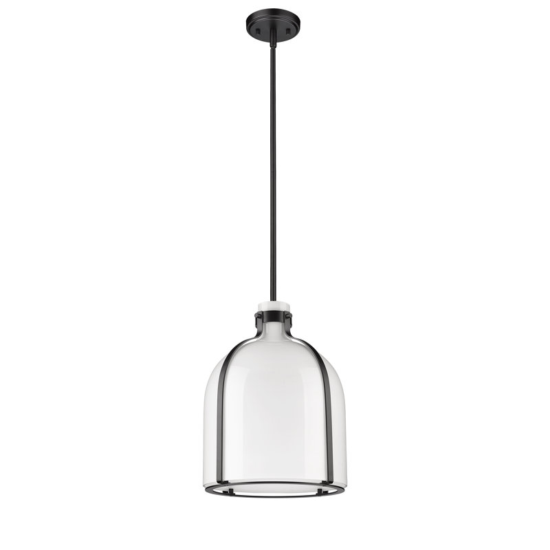 Walpole 1 - Light Candle Style Pendant, Matte Black, 16.5" H x 12.25" W x 12.25" D