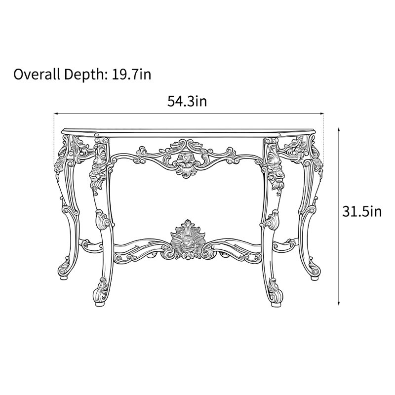 Console de luxe de style européen