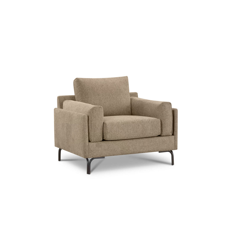 Naples Chair, Beige Polyester Blend