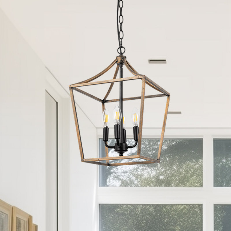 Lustre géométrique à 4 lumières à intensité variable Weside