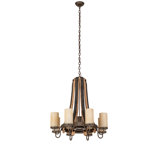 Barrel Stave Madera 9 - Light Chandelier