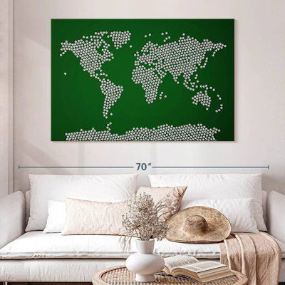 Aliaz Football Soccer Balls World Map