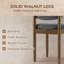 Chaise d'appoint rembourrée en bois massif-128932293