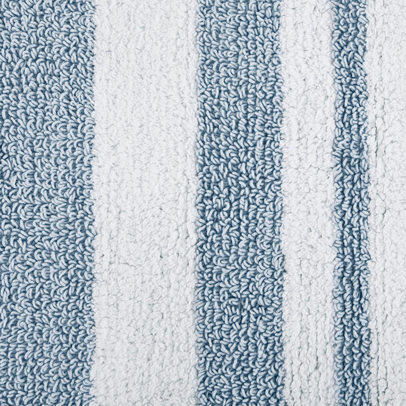 Tapis de bain réversible polyvalent - Design classique, Bleu, L 0,5 po x l 24 po