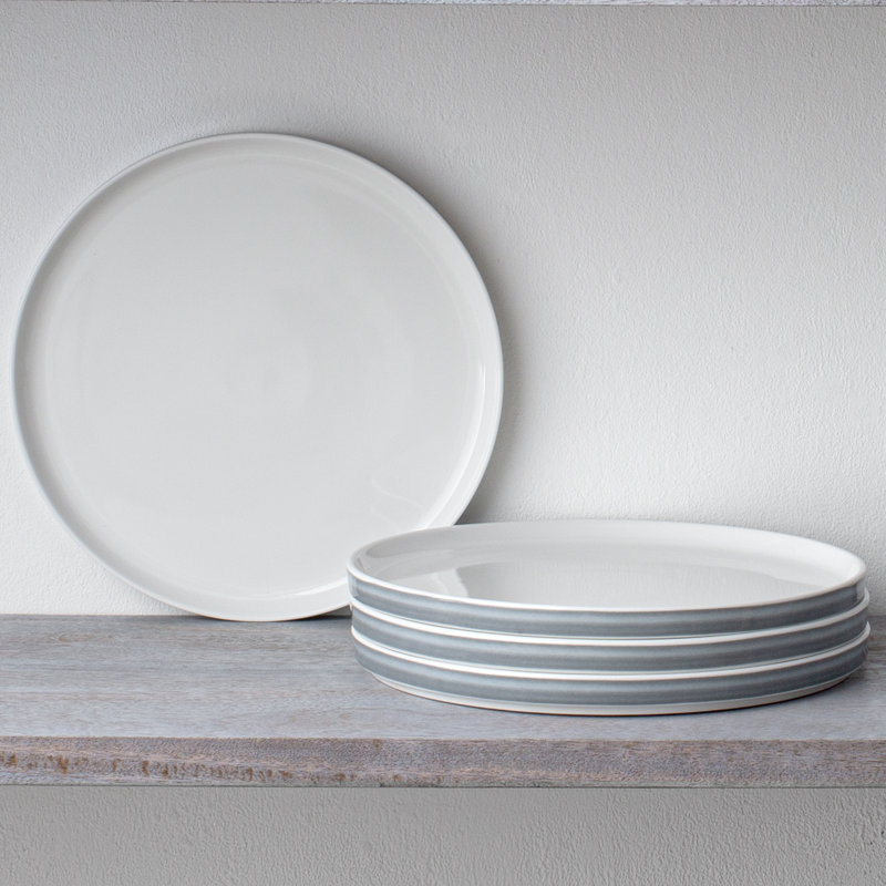 Assiettes plates Noritake ColorStax Ombre Stax, 9 3/4 po, Anthracite