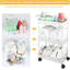 Support de rangement, chariot mobile en plastique, adapté au support de couches essentiel pour les soins du nouveau-né. Il peut être placé sur la table à langer et le lit de bébé. Facile à assembler, couleur beige.