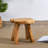 Tabouret de coiffeuse en bois massif Minnick