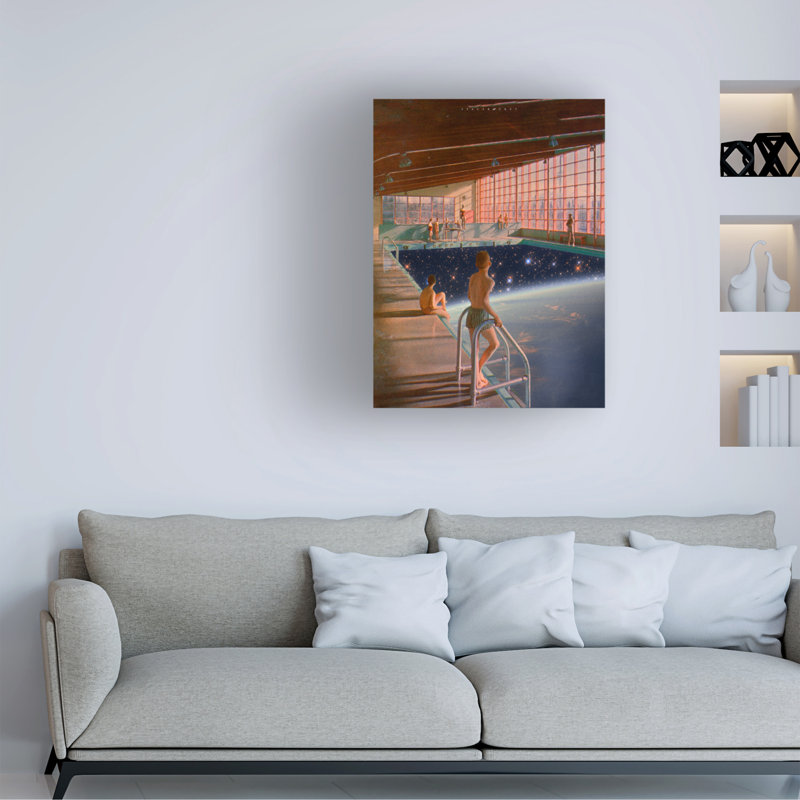 «Spacerocket Art», art sur toile 554, H 32 po x l 24 po x P 2 po