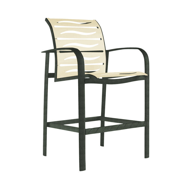 Laguna Beach Outdoor Bar Stool, Shell, Moab