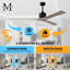 Nan XL 72" Ceiling Fan In Matte White And Matte Black Blades-1478600710