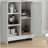 Bathroom Cabinet, Freestanding Storage Cabinet with 1 Cabinet, 3 Open Compartments