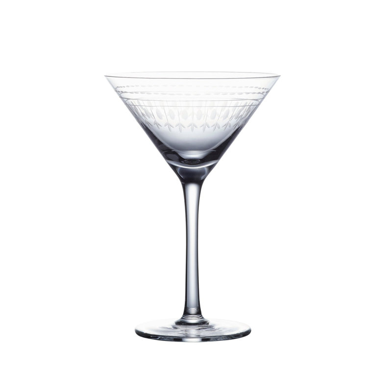 Handmade Crystal Martini Glass