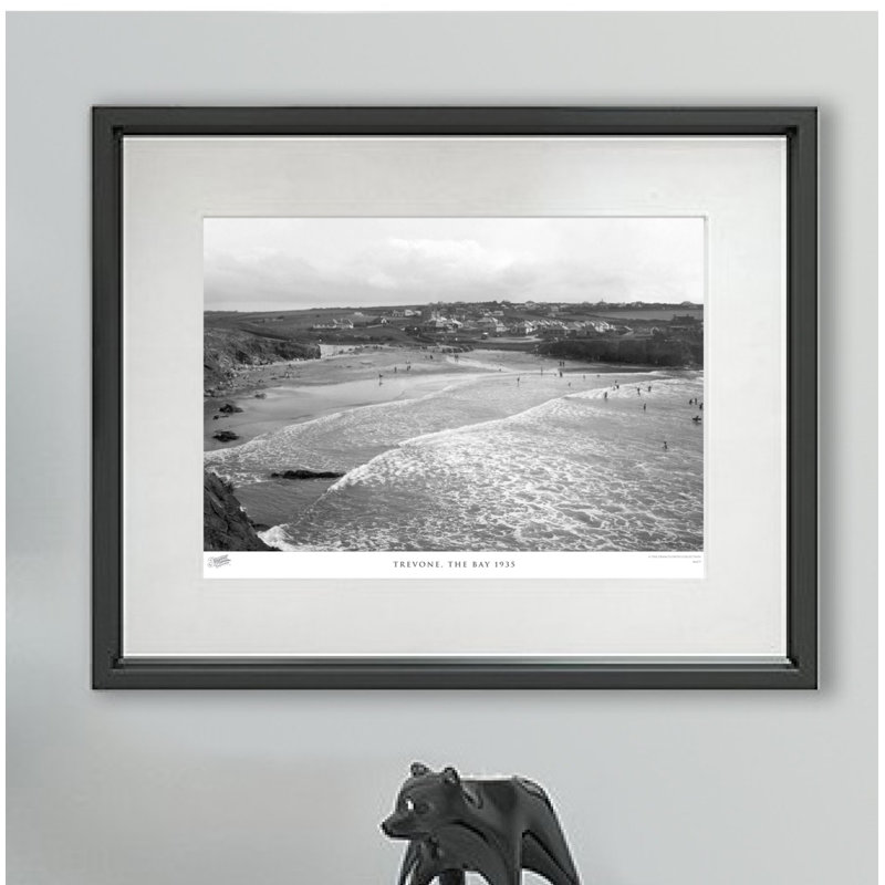Trevone, The Bay 1935 by Francis Frith - Single Picture Frame Print, 40cm H x 50cm W x 2.3cm D