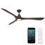 Ventilateur de plafond intelligent en bois naturel 72 po Carve avec trousse d'éclairage à DEL sélectionnable 2700K-3000K-4000K-5000K et télécommande incluse-116667950-116667951
