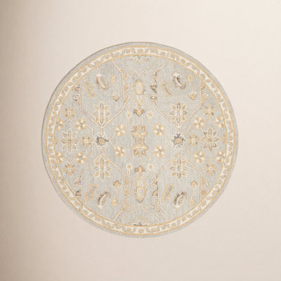Airlie Slate Beige Hand-Tufted Wool Oriental Rug