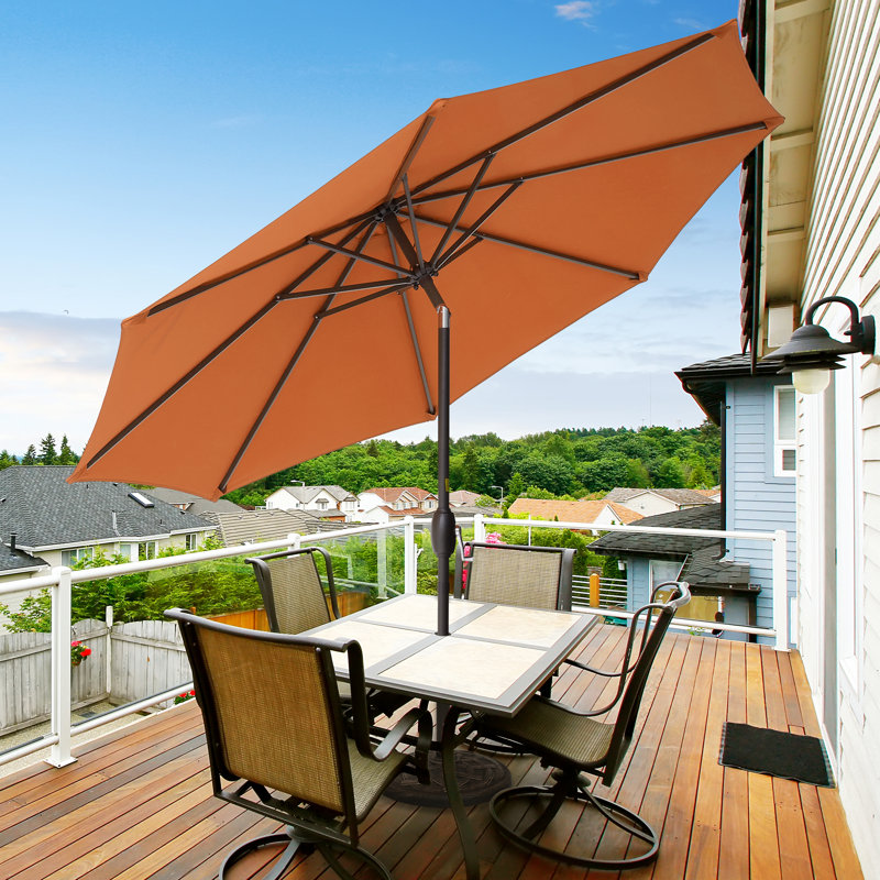 Donyeal 108'' Market Umbrella, Orange