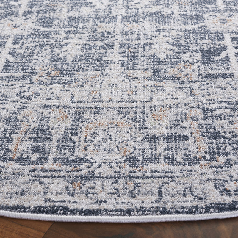 Henrri 100 Performance Oriental Rug, Round 6'7"