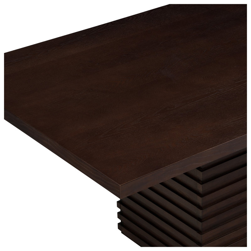 Table de salle à manger rectangulaire Coad 84 pouces (espresso), Espresso Wood