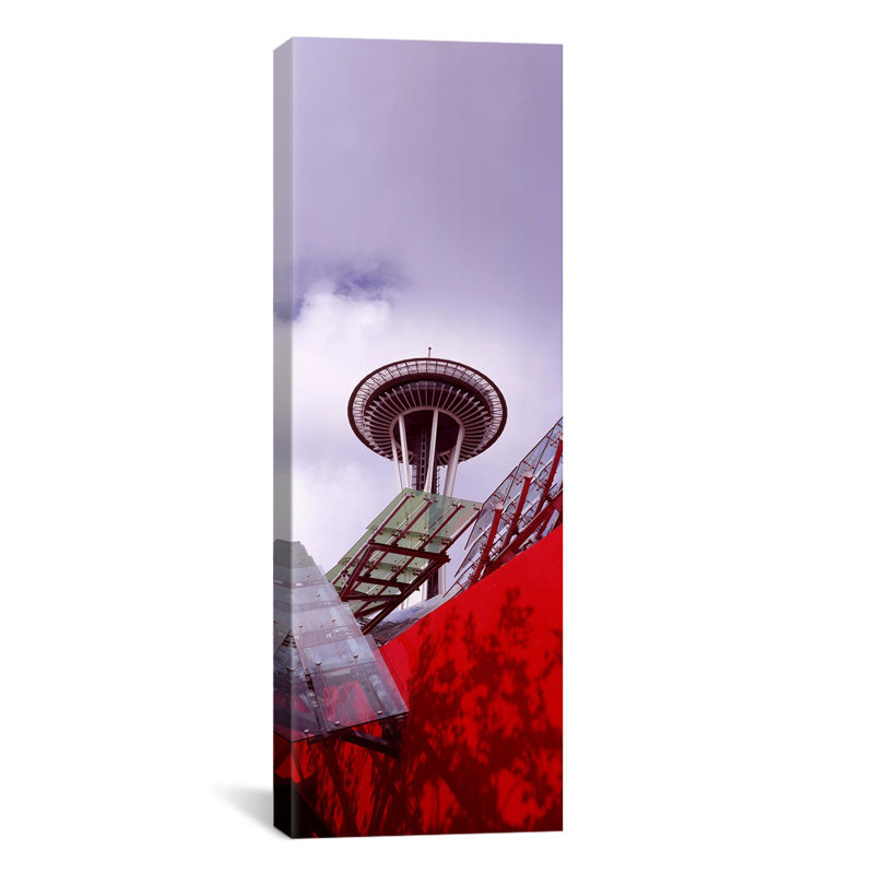 Space Needle, Seattle, King County, Washington State - reproduction de photo sur toile tendue, H 36 po x l 12 po x P 1,5 po