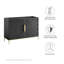 Base de meuble-lavabo simple 47 po seulement en noir