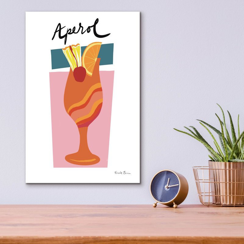  «Colourful cocktails 4» par Farida Zaman, art mural en verre acrylique, 12 po x 16 po