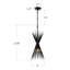 Luminaire suspendu géométrique à DEL Gennesy-1077917607