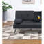 Canapé-lit pliable rembourré en tissu moelleux rembourré pour salon