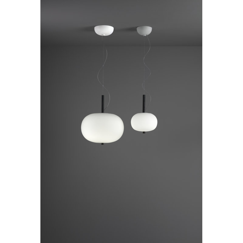 Ilargi 1 - Light LED Pendant, Dark Wood