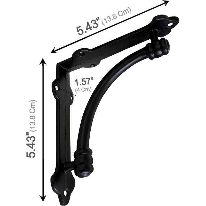 Jakin Half Round Wall Shelf Bracket