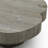 Modern Grey Wood Multi-Level Organic Round Coffee Table, Fully Assembled - 35.4" W