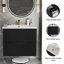 Meuble-lavabo 24 po avec lavabo en céramique-1801992833