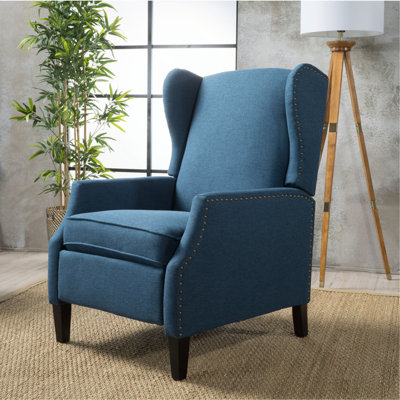 Fauteuil inclinable traditionnel confortable avec bordure cloutée pour la décoration intérieure