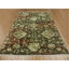 Tapis vert en laine nouée à la main 9 pi 1 po x 11 pi 10 po Zhalastrian Mahal C74AABD8D5FF4AAC847203AA9B46554F