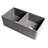 33'' L Double Bowl Fireclay Kitchen Sink-90988714