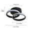 Verbrande 2-Light 25cm LED Integrated Semi Flush Mount-973224336-974059071