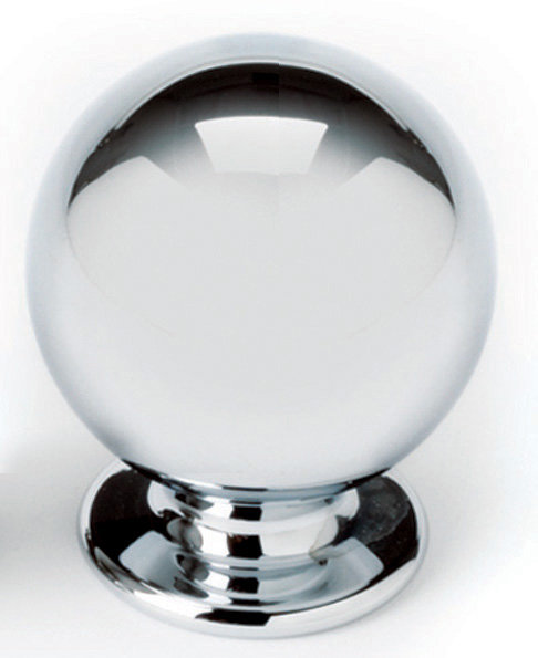 Round Knob, 1.38" H x 1.13" W x 0.88" D, Satin Nickel