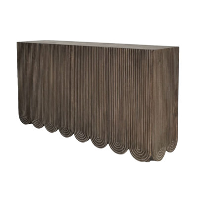 Adelle Smoke Brown Finish Wooden Degenhardt