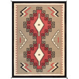 Tuscany Hand Knotted Wool Southwestern Area Rug in Brown/Red