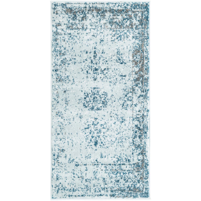 Tapis oriental en polypropylène tissé à la machine Anneliesse, Rectangle 2 pi x 3 pi 11 po