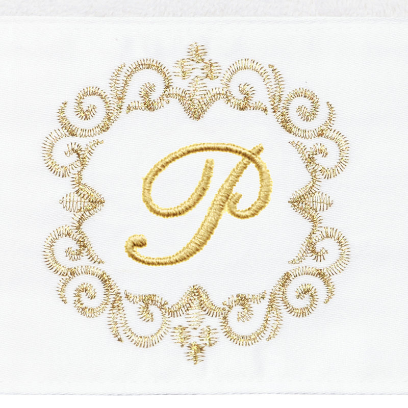 Winston Porter 100% Turkish Cotton MONICA 2PC Embellished Hand Towel Set, P