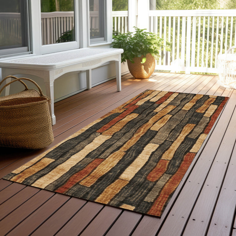 Tapis intérieur / extérieur lavable à la machine Christain ACN1302, Tapis de couloir 2 pi 3 po x 7 pi 6 po