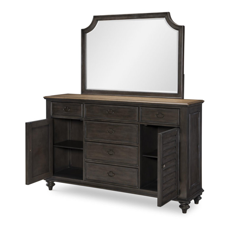 Kingston Dark Sable 6-Drawer Transitional Dresser
