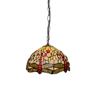 Amias 1 - Light Tiffany Dome Pendant