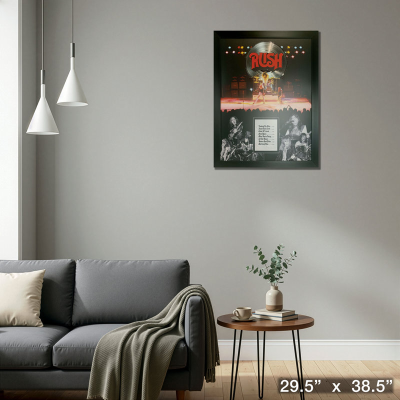 RUSH, premier album encadré, collage