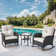 Gaetanino Wicker Rattan Outdoor Rocking Chair Set with Side Table (2 chairs and 1 side table)