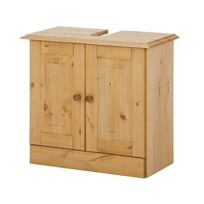 Vernita Solid Wood Freestanding Back To Wall Toilet Unit