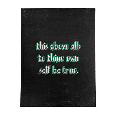 Quotes Chenille Indoor Rug