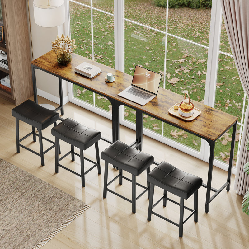 Table de bar pour la cuisine, Brun