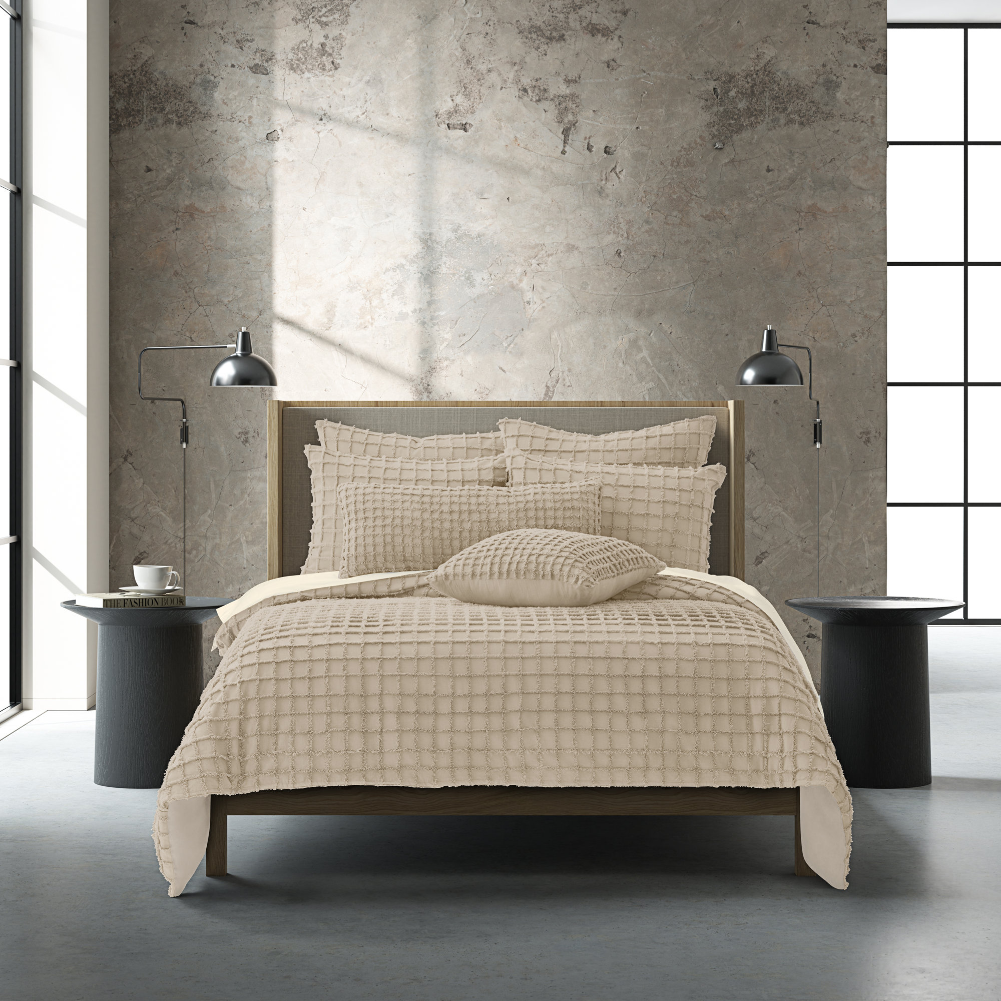 Carter Duvet Cover Set, Twin Duvet Cover + 1 Sham, Linen