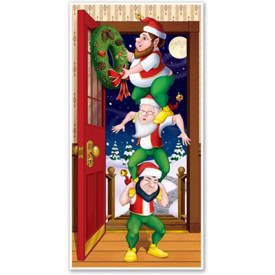 Housse de porte Christmas Elves